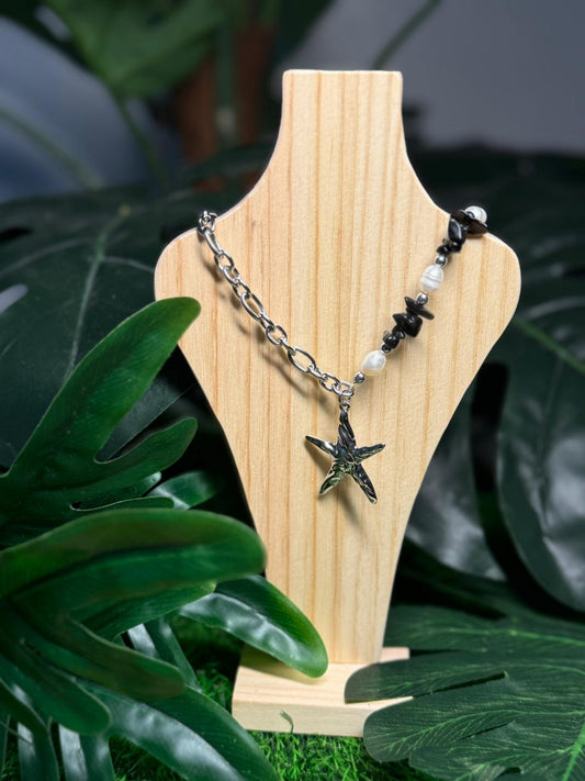 Collar Piedras y Cristal