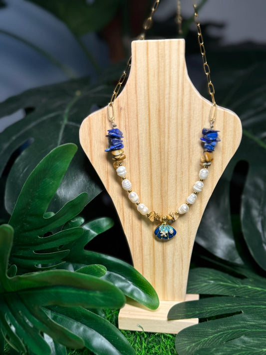 Collar Piedras y Cristal