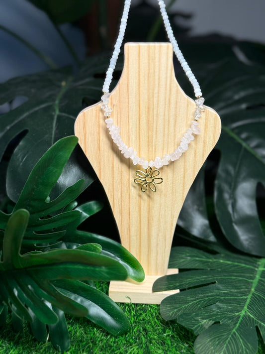 Collar Piedras y Cristal