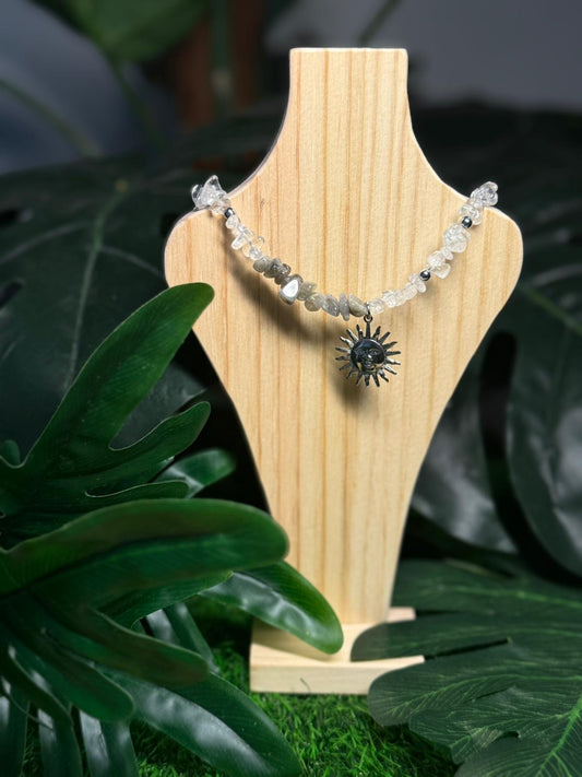 Collar Piedras y Cristal
